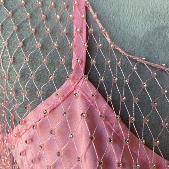 Endless Rose Embellished Mesh Overlay: Size Large NWT - Picture 6 of 11